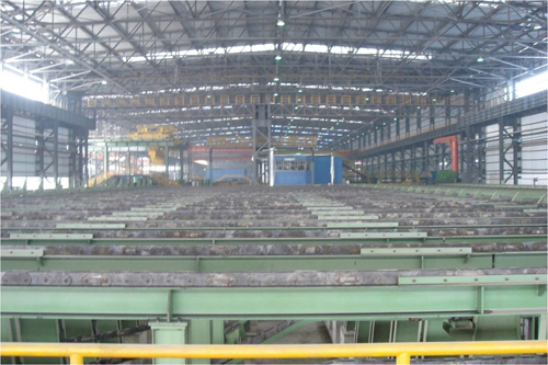 2005年長(zhǎng)城重機(jī)為津西大H型鋼承制的鏈?zhǔn)嚼浯? width=